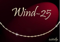 Wind 25 - náramek zlacený